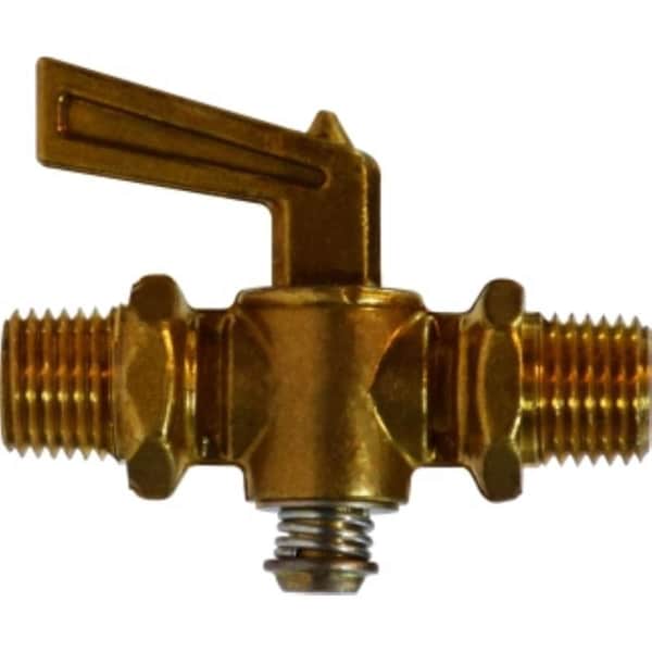 Anderson Metals Anderson Metals 1/4 in. MIP in. X 1/4 in. MIP Brass Pipe Valve 59208-04AH - main